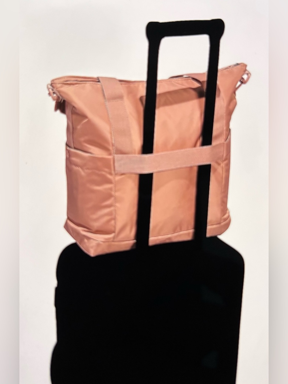 adidas Rose Blush Tote Bag with Front Zip Pocket - Picture 6 of 6